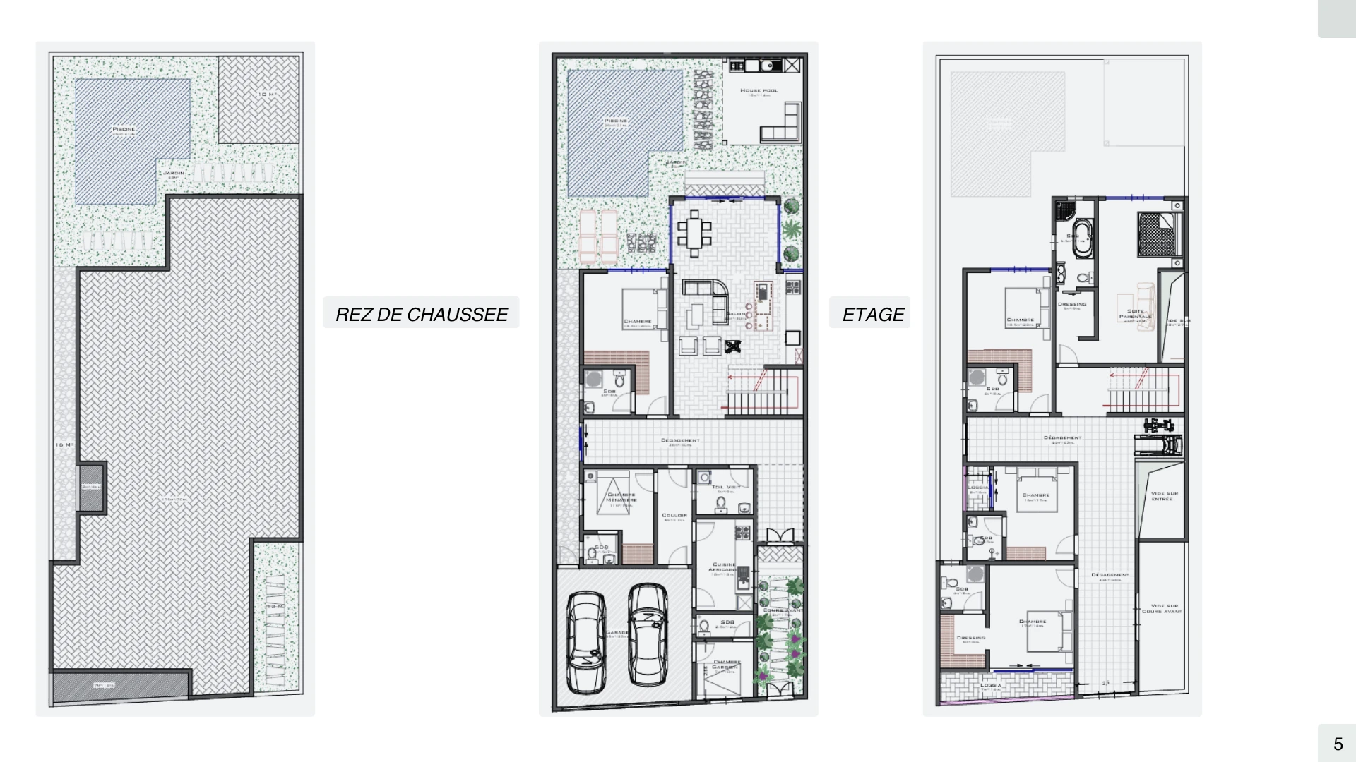 Plan de masse — Villa DREAM